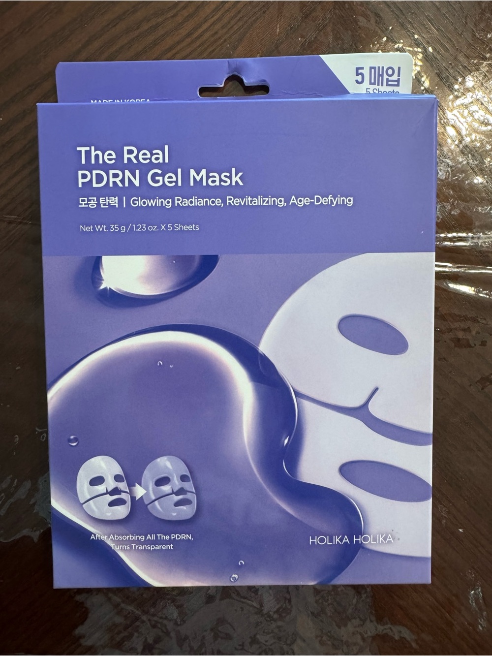 Holika Holika The Real PDRN Gel Mask - Purple (5 Sheets)